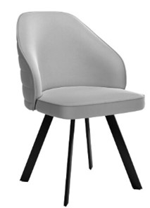 Обеденный стул dikline 276 Е28 светло-серый  ножки черные в Энгельсе