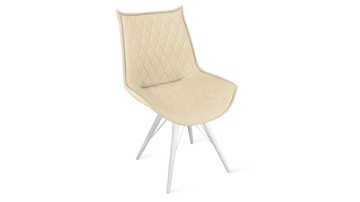Обеденный стул Фэнди К3 (Белый матовый/Велюр Confetti Cream) в Энгельсе