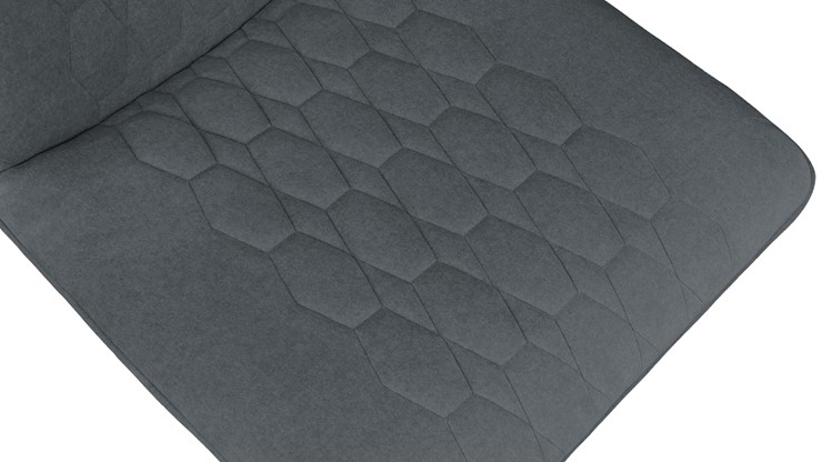 Стул обеденный Хьюго К3 (Черный муар/Микровелюр Jercy Graphite) в Энгельсе - изображение 4