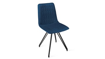 Обеденный стул Хьюго К4 (Черный муар/Велюр Confetti Blue) в Саратове