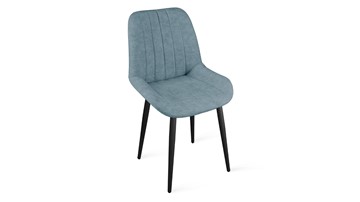 Обеденный стул Марвел Исп. 2 К1С (Черный муар/Микровелюр Duna Dustry Blue) в Энгельсе