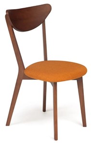 Кухонный стул MAXI (Макси), бук/ткань 86x48,5x54,5 Оранжевый/коричневый (2 шт) арт.10467 в Саратове