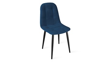 Кухонный стул Райс К1С (Черный муар/Велюр Confetti Blue) в Саратове