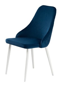 Обеденный стул Сальса.2, Велюр CATALANA 16 (синий) / Белый муар в Энгельсе