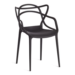 Стул кухонный Cat Chair (mod.028) пластик, 54,5*56*84 черный, арт.19627 в Саратове