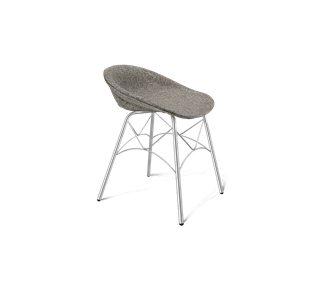 Обеденный стул SHT-ST19-SF1 / SHT-S107 (коричневый сахар/хром лак) в Саратове
