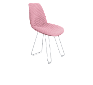 Обеденный стул SHT-ST29-С22 / SHT-S106 (розовый зефир/хром лак) в Энгельсе