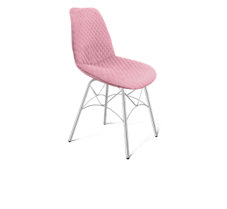 Обеденный стул SHT-ST29-С22 / SHT-S107 (розовый зефир/хром лак) в Энгельсе