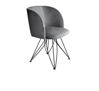 Обеденный стул SHT-ST33 / SHT-S113 (угольно-серый/черный муар) в Саратове
