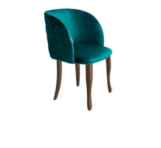 Обеденный стул SHT-ST33-1 / SHT-S122 (альпийский бирюзовый/темный орех/черный муар) в Саратове