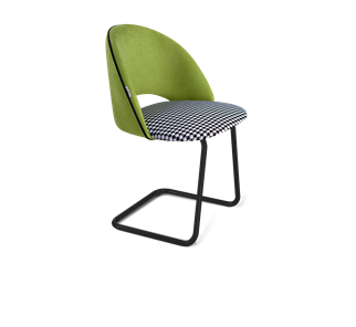 Обеденный стул SHT-ST34-3 / SHT-S45-1 (оливковый/гусиная лапка/черный муар) в Саратове