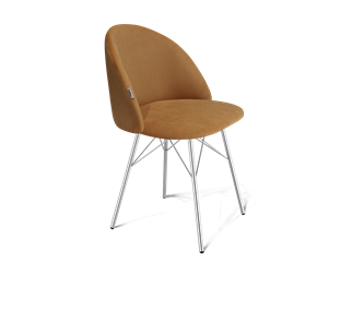 Обеденный стул SHT-ST35 / SHT-S64 (горчичный/хром лак) в Саратове
