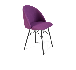 Обеденный стул SHT-ST35 / SHT-S64 (ягодное варенье/черный муар) в Саратове
