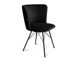 Обеденный стул SHT-ST36 / SHT-S37 (ночное затмение/черный муар) в Энгельсе