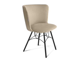 Обеденный стул SHT-ST36 / SHT-S100 (ванильный крем/черный муар) в Энгельсе