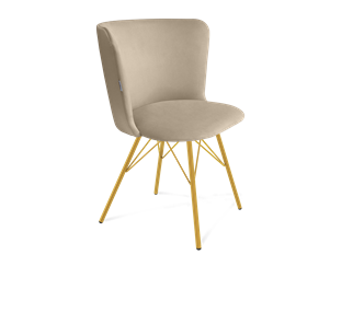 Обеденный стул SHT-ST36 / SHT-S37 (ванильный крем/золото) в Саратове