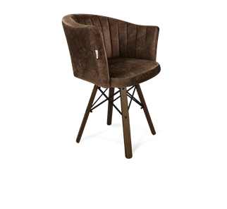 Обеденный стул SHT-ST42-1 / SHT-S70 (кофейный трюфель/темный орех/черный муар) в Саратове