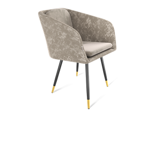 Обеденный стул SHT-ST43-1 / SHT-S95-1 (карамельный латте/черный муар/золото) в Саратове