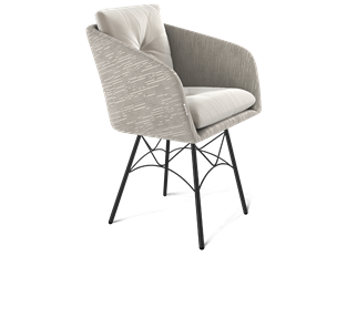 Обеденный стул SHT-ST43-2 / SHT-S107 (морозное утро/черный муар) в Саратове
