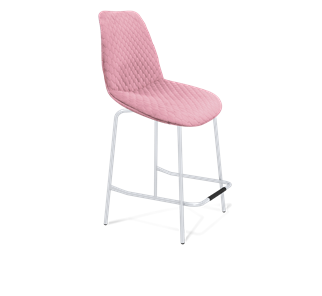 Полубарный стул SHT-ST29-С22 / SHT-S29P-1 (розовый зефир/хром лак) в Саратове