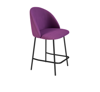 Полубарный стул SHT-ST35 / SHT-S29P-1 (ягодное варенье/черный муар) в Саратове