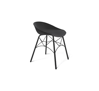 Обеденный стул SHT-ST19/S107 (черный/черный муар) в Саратове