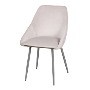 Мягкий дизайнерский стул Мартин СРП-063 эмаль бриллиант Веллюто бежевый в Саратове