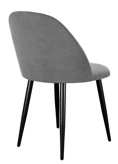 Кухонный стул 302, микровелюр B22 grey, ножки черные в Энгельсе - изображение 3