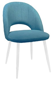 Обеденный стул 217 V16 голубой/белый в Саратове