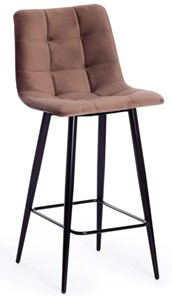 Кухонный полубарный стул CHILLY (mod. 7095пб) 55х44х94 коричневый barkhat 12/черный арт.19656 в Саратове