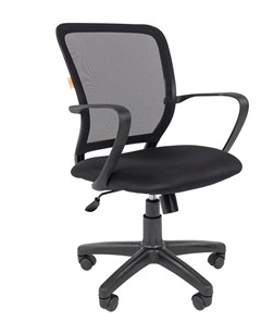 Кресло офисное CHAIRMAN 698 black, ткань, цвет черный в Саратове