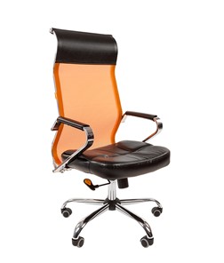Кресло офисное CHAIRMAN 700 сетка, цвет оранжевый в Саратове