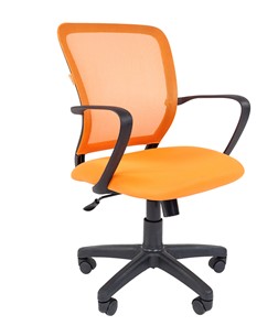 Кресло CHAIRMAN 698 black TW, ткань, цвет оранжевый в Саратове