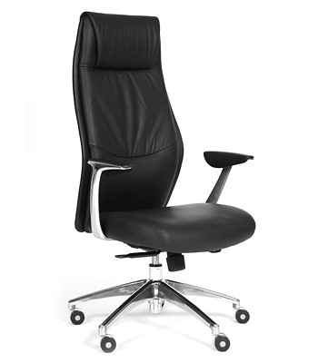 Офисное кресло CHAIRMAN Vista Экокожа премиум черная в Саратове - изображение