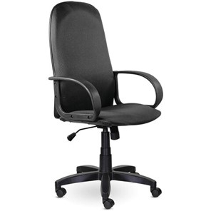 Кресло офисное Brabix Praktik EX-279 (ткань JP/кожзам, серое) 532018 в Саратове