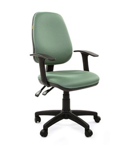 Офисное кресло CHAIRMAN 661 Ткань стандарт 15-158 зеленая в Саратове - предосмотр