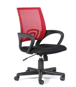 Компьютерное кресло CHAIRMAN 696 black Сетчатый акрил DW69 красный в Энгельсе - предосмотр
