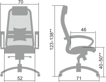 Кресло офисное Samurai S-1.04, темно-коричневый в Саратове - предосмотр 1