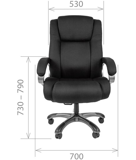 Кресло CHAIRMAN 410 Акриловая ткань SX Черный в Саратове - изображение 1