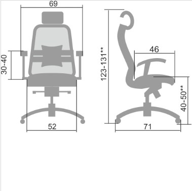 Офисное кресло Samurai S-3.04, черный плюс в Саратове - изображение 4