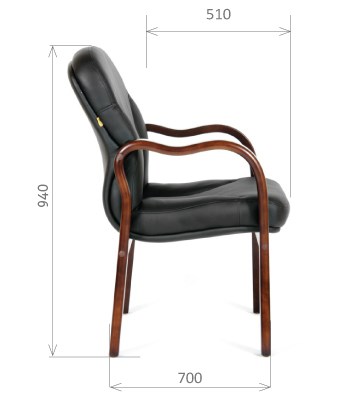 Кресло компьютерное CHAIRMAN 658 Натуральная кожа черный в Энгельсе - изображение 2