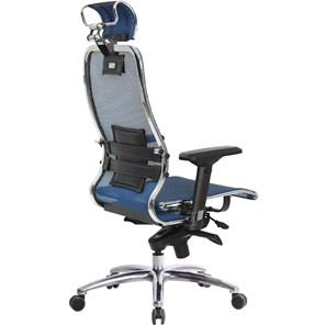 Кресло офисное Samurai S-3.04, синий в Саратове - предосмотр 3