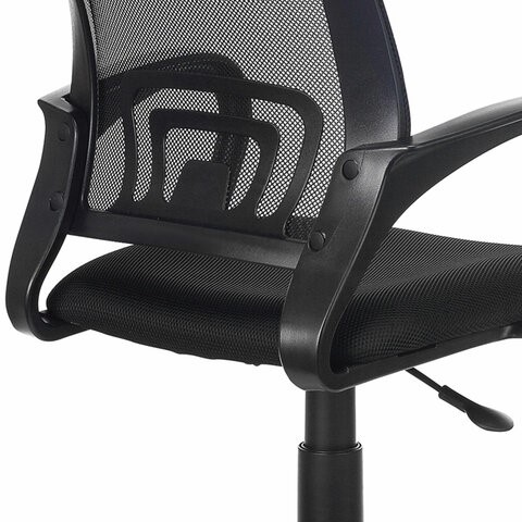 Кресло офисное Brabix Fly MG-396 (с подлокотниками, сетка, черное) 532083 в Саратове - изображение 5