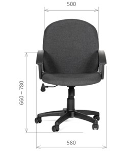 Компьютерное кресло CHAIRMAN 681 Ткань C-3 черное в Саратове - предосмотр 1