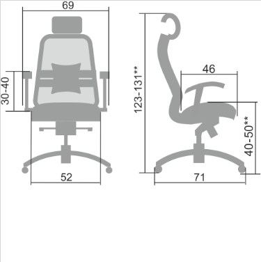 Офисное кресло Samurai SL-3.04, черный плюс в Саратове - изображение 1