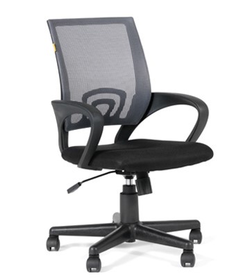 Офисное кресло CHAIRMAN 696 black Сетчатый акрил DW63 темно-серый в Энгельсе - изображение
