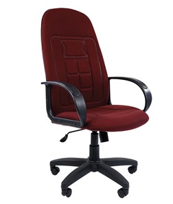 Офисное кресло CHAIRMAN 727 ткань ст., цвет бордо в Балаково