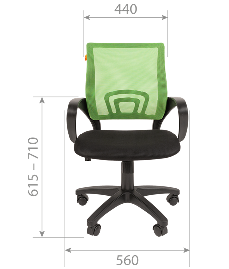 Офисное кресло CHAIRMAN 696 black Сетчатый акрил DW63 темно-серый в Энгельсе - изображение 1