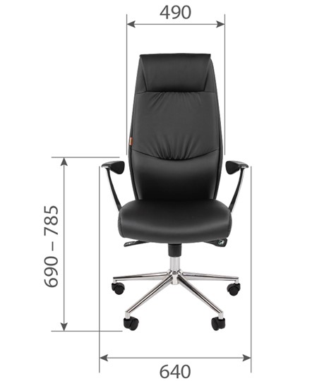 Офисное кресло CHAIRMAN Vista Экокожа премиум коричневая (vista) в Энгельсе - изображение 5