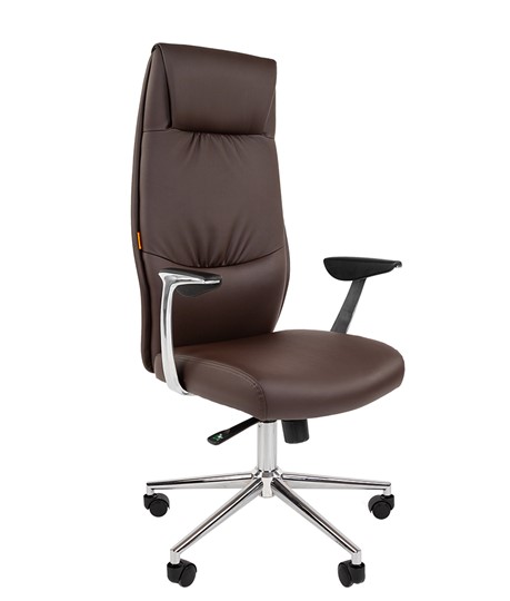 Офисное кресло CHAIRMAN Vista Экокожа премиум коричневая (vista) в Саратове - изображение 2